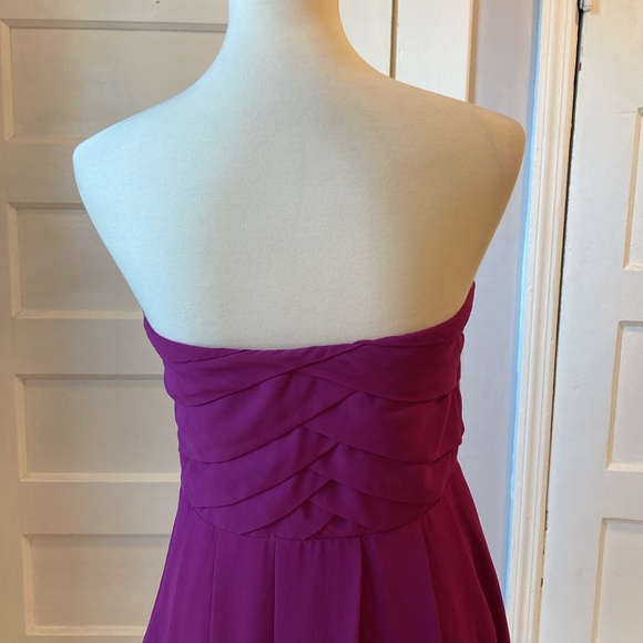 NWT Express Magenta Strapless Dress, Size 8 - Picture 6 of 11